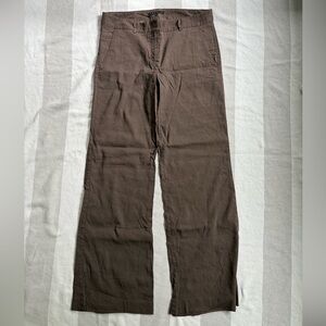 Vintage Theory Linen Blend Wide Leg Trousers